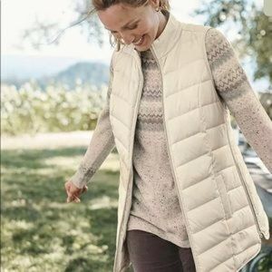 Ivory down vest